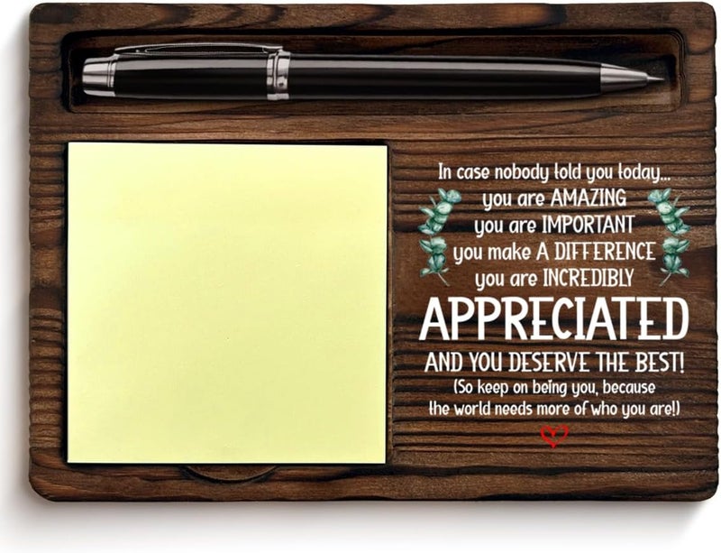 QODMGD Motivational Sticky Note Holder Thank You Appreciation Gifts for Women Men, You are Amazing Post It Note Dispenser for Home Office Desk Decor - Image 1